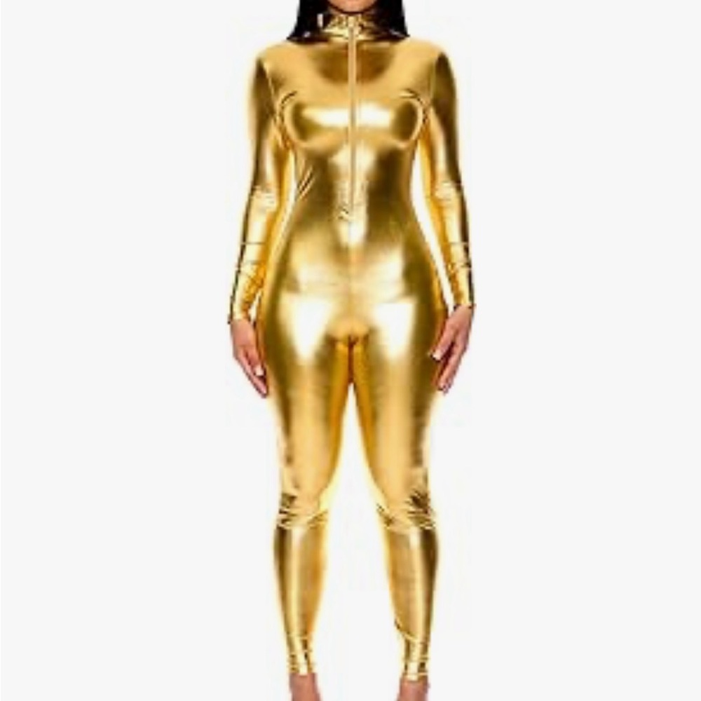 Halloween NWTGold Metallic Catsuit/Spirit Week/Rush/Costume/Festival